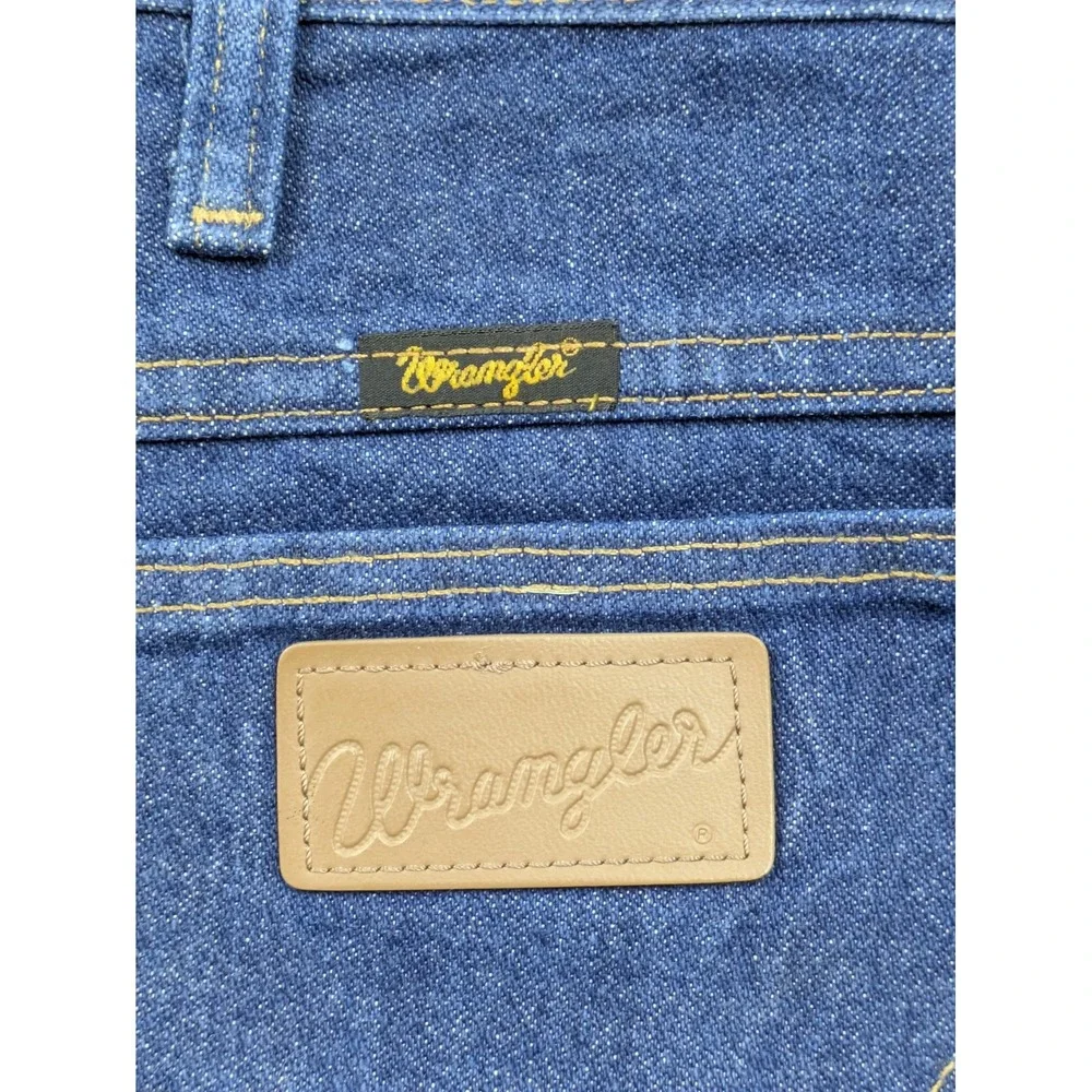 Wrangler 936PWD Jeans Mens 34x34 (35x34) Blue Denim Cowboy Cut Bootcut Western